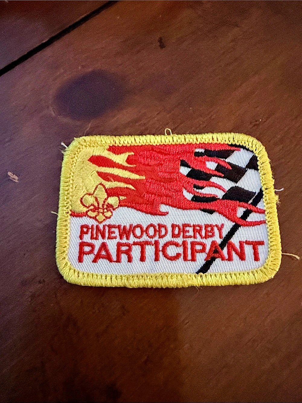 Boy Scouts of America Pinewood Derby Participant patch